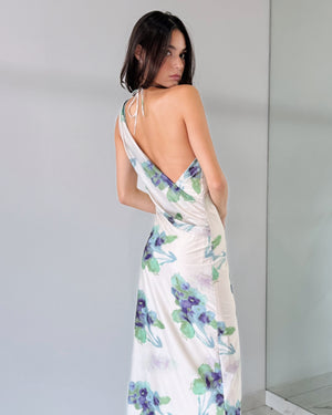 Floral Open Back Maxi Dress