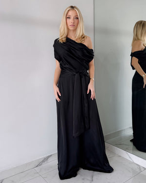 Black One Shoulder Jumpsuit