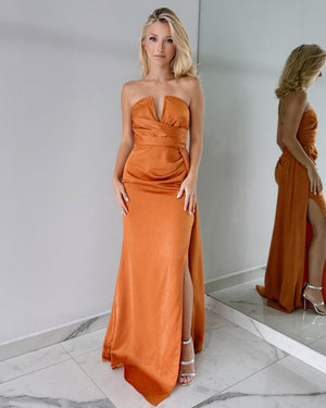 Sienna Strapless Open Gown Dress