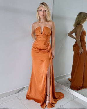 Sienna Strapless Open Gown Dress