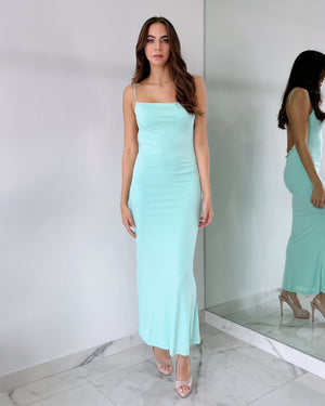 Mint Open Back Boydcon Midi Dress